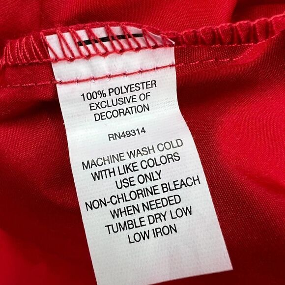 New Champion Men US S Red Jacket Windbreaker Anorak Hood Sport Casual Bulldog  - Picture 13 of 13